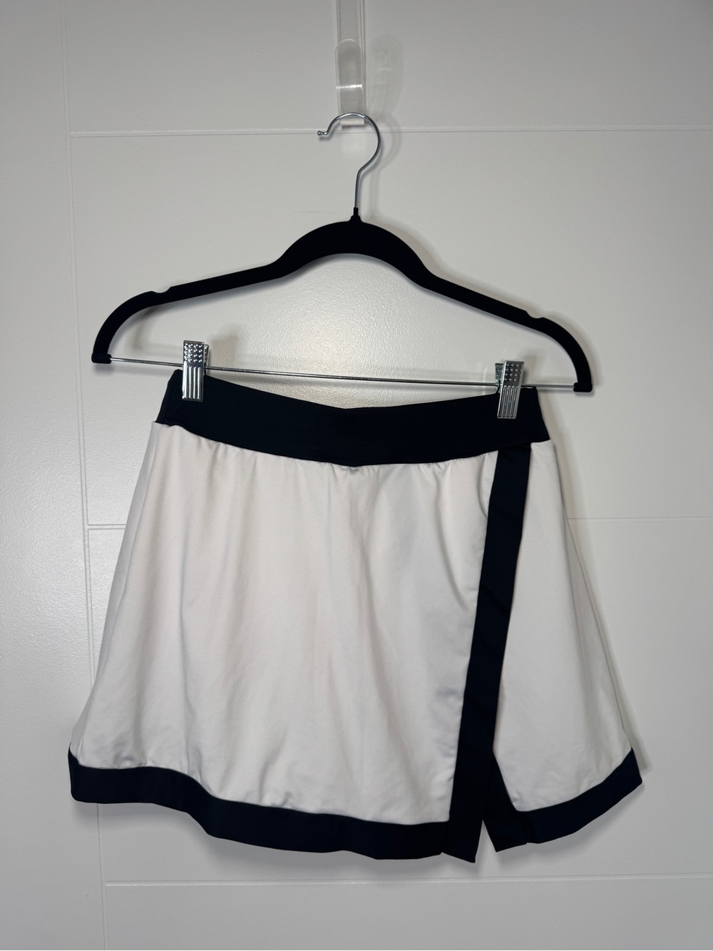 Women's White Skort with Black Trim - Tennis Style